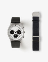 MUS SOLAR C-05 BLACK 40MM + BLACK PARACHUTE STRAP SET