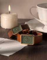 Green square watches