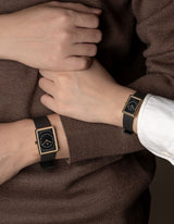 Black square watches for women