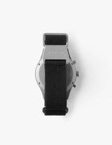 Black solar chronograph watches for men