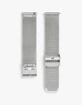 Silver mesh watch band