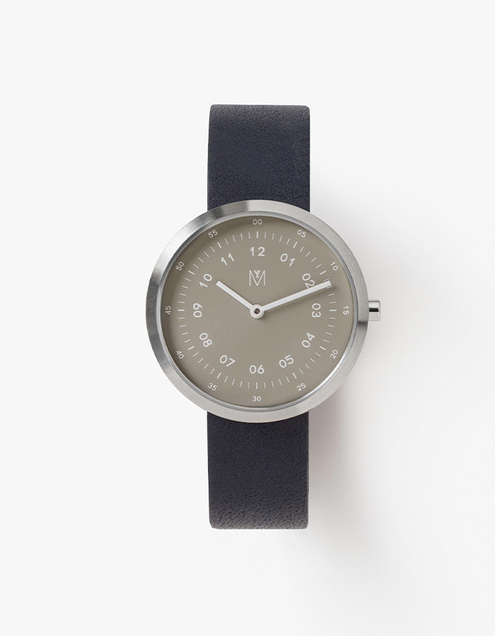 Smoke green navy minimalist womens watch