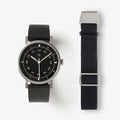 MUS-03 BLACK 34MM + BLACK PARACHUTE STRAP SET