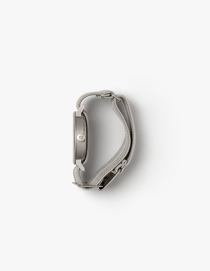 Gray minimalist womens watch